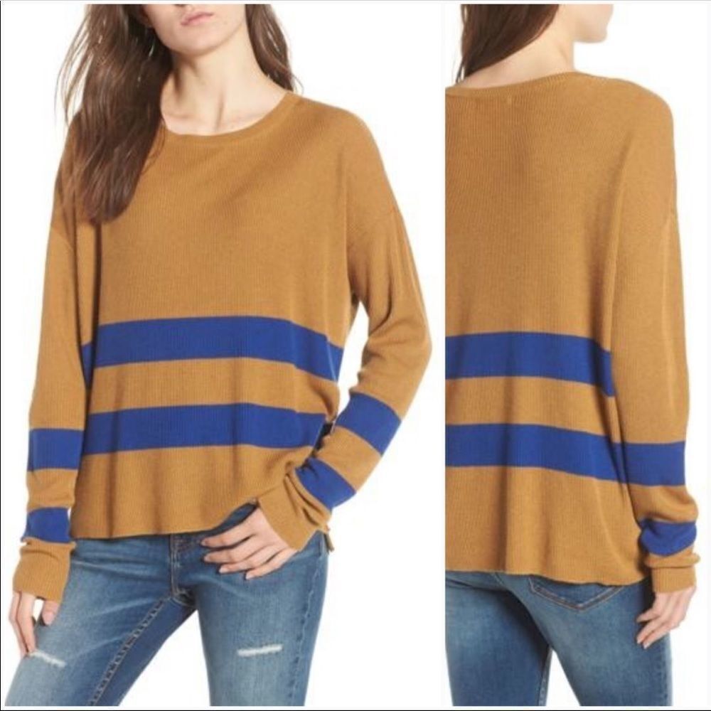 BP Varsity Stripe Sweater Size Medium